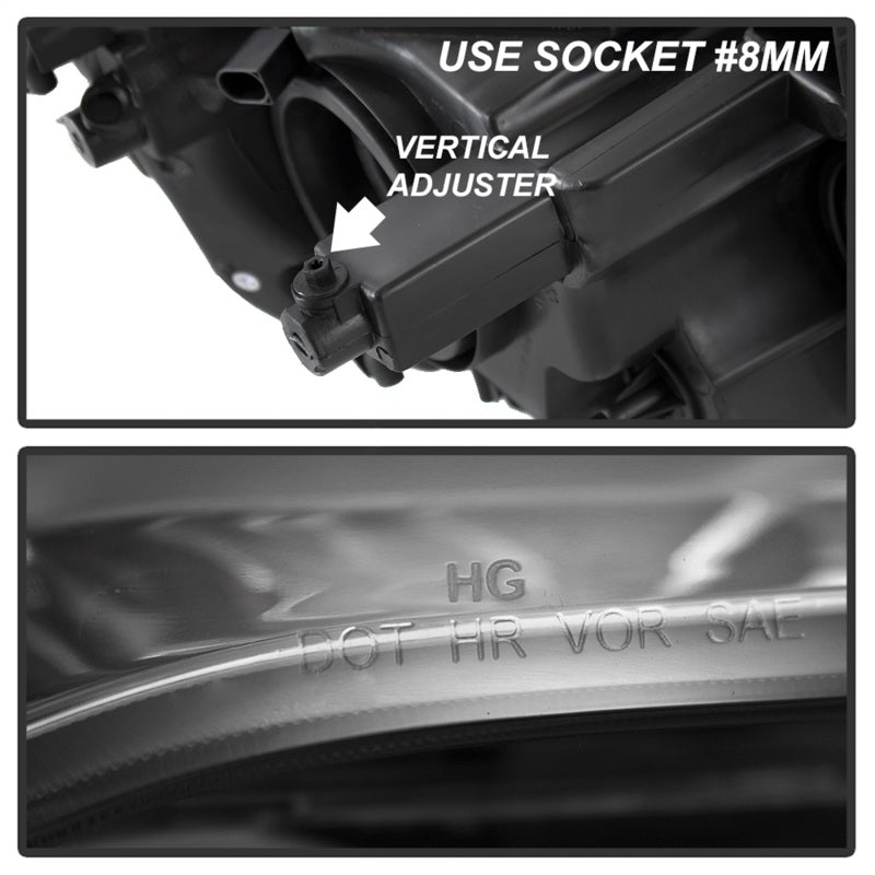 xTune 11-17 Dodge Grand Caravan Driver Side Headlights - OEM Left (HD-JH-CHRTC08-OE-L) SPYDER