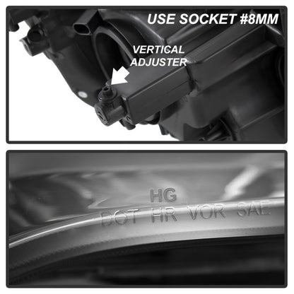 xTune 11-17 Dodge Grand Caravan Driver Side Headlights - OEM Left (HD-JH-CHRTC08-OE-L) SPYDER