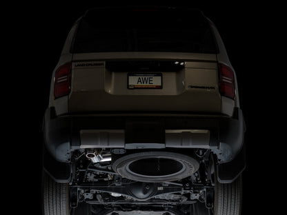 AWE Tuning 2024+ Toyota Land Cruiser / 2025+ Toyota 4Runner 0FG Cat-Back Exhaust w/ BashGuard