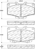 StopTech Sport Brake Pads w/Shims and Hardware - Rear