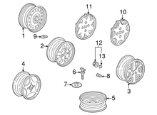 Load image into Gallery viewer, Genuine OEM Honda Wheel Center Cap (98-02) Accord Odyssey (44732-S87-A00) X1