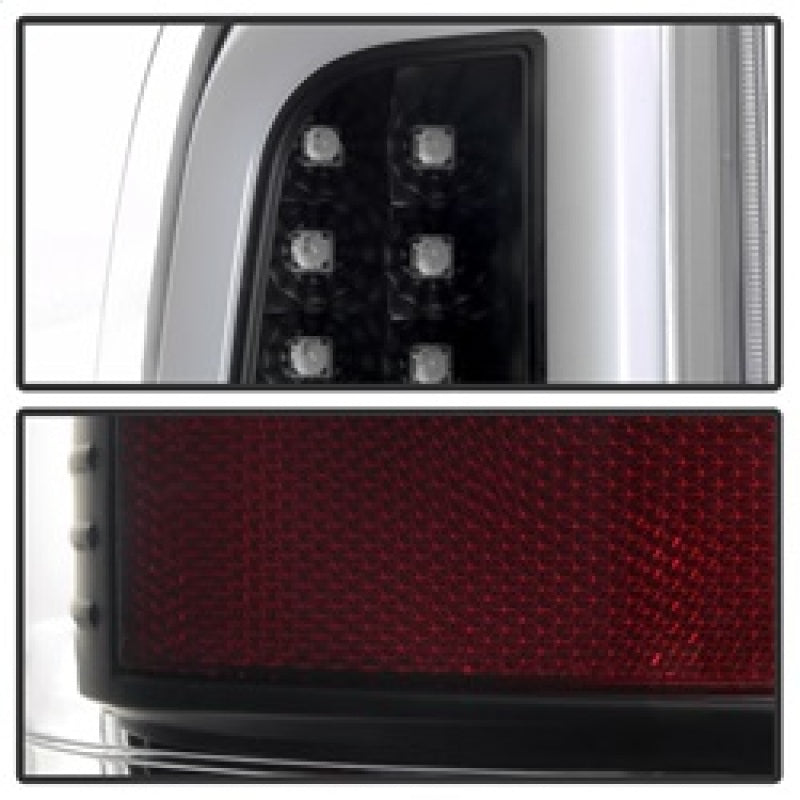 Spyder 08-16 Ford Super Duty F-250 V3 Light Bar LED Tail Lights - Black (ALT-YD-FS07V3-LBLED-BK) SPYDER