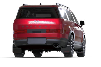 Rally Armor 2024+ Hyundai Santa Fe Black Mud Flap w/ Dark Grey Logo Rally Armor