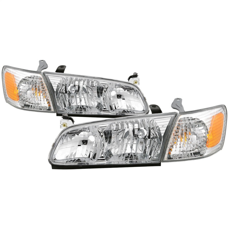 xTune 00-01 Toyota Camry 4pc OEM Style Headlights w/Corner Lights - Chrome (HD-JH-TCAM00-SET-C) SPYDER