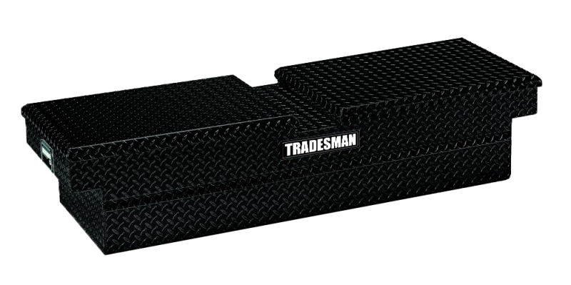 Tradesman Aluminum Gull Wing Cross Bed Truck Tool Box (70in.) - Black Tradesman