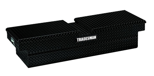 Tradesman Aluminum Gull Wing Cross Bed Truck Tool Box (70in.) - Black Tradesman