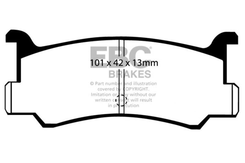 EBC GreenStuff Rear Brake Pads - DP2673 EBC