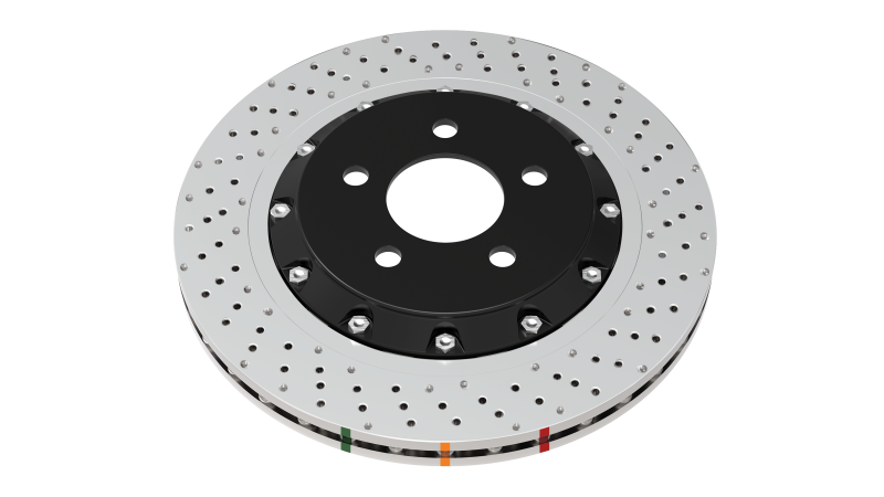 DBA 06-11 Jeep Grand Cherokee SRT 8 Front Crossdrilled & DImpled 5000 XD Series Ring