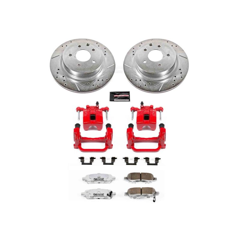 Power Stop 05-08 Infiniti G35 Rear Z26 Street Warrior Brake Kit w/Calipers PowerStop