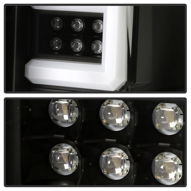 Spyder 16-18 Chevy Silverado Light Bar LED Tail Lights - All Black ALT-YD-CS16-LED-B SPYDER