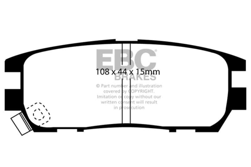 EBC GreenStuff Rear Brake Pads - DP6958 EBC