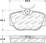 StopTech Premium Ceramic Brake Pads - 308.04930