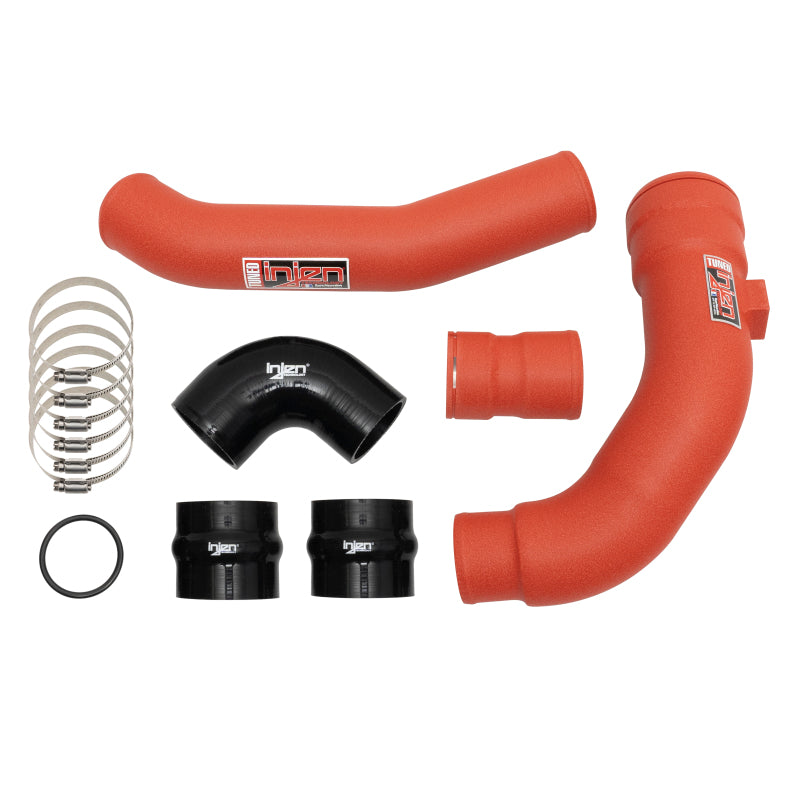 Injen 2017-2020  Ford F250 / F350 / F450 / F550 6.7L SES Intercooler Pipes (Wrinkle Red) - SES9004ICPWR Injen