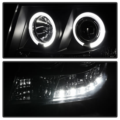 Spyder Chevy Suburban 1500 07-14 Projector Headlights LED Halo LED Blk Smke PRO-YD-CSUB07-HL-BSM SPYDER
