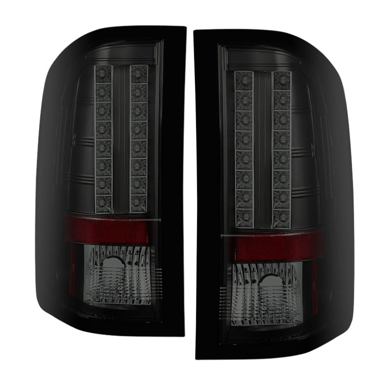 Spyder Chevy Silverado 07-13 LED Tail Lights Blk Smke ALT-YD-CS07-LED-BSM SPYDER