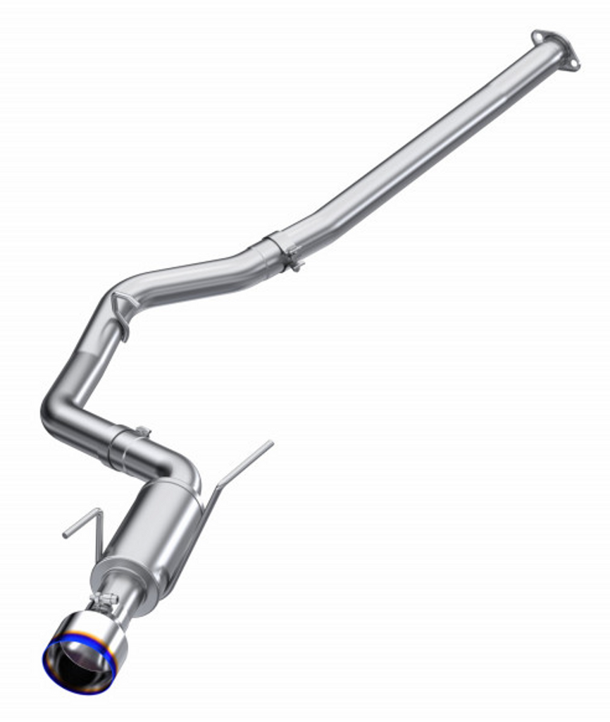 MBRP 3" Cat-Back, Single Rear Exit, 2011-2021 Subaru Impreza WRX/ WRX STI, 2.0L/ 2.5L T304 Stainless Steel, Burnt End Tips