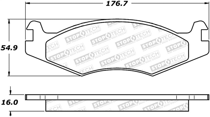 StopTech Premium Ceramic Brake Pads - 308.06510