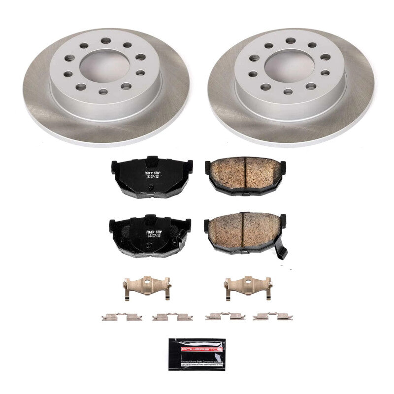 Power Stop 03-08 Hyundai Tiburon Rear Semi-Coated Rotor Kit PowerStop