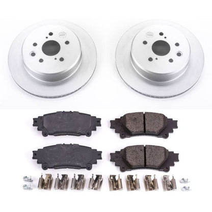 Power Stop 13-19 Lexus GS350 Rear Z17 Evolution Geomet Coated Brake Kit PowerStop