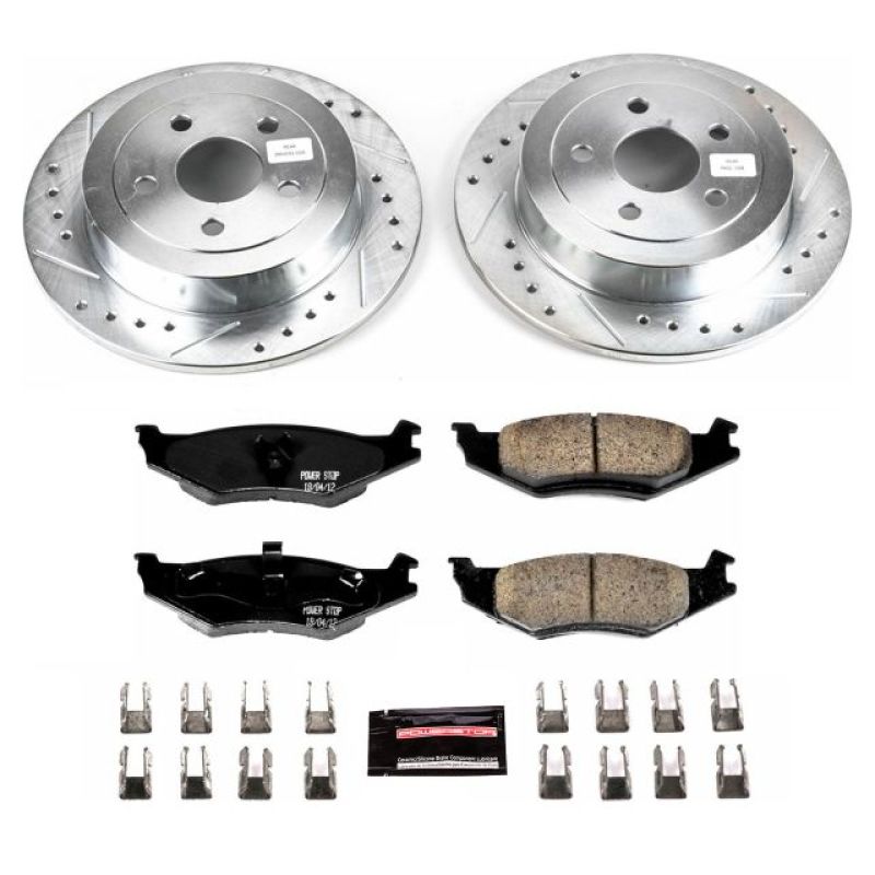 Power Stop 96-00 Plymouth Breeze Rear Z23 Evolution Sport Brake Kit PowerStop