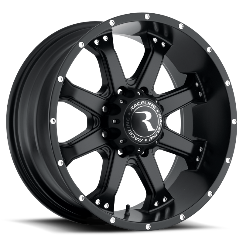 Raceline 991B Assault 20x9in / 5x127 BP / 18mm Offset / 78.1mm Bore - Satin Black Wheel