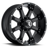 Raceline 991B Assault 17x9in / 8x170 BP / -12mm Offset / 125.2mm Bore - Satin Black Wheel