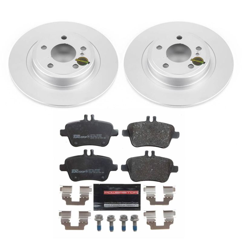 Power Stop 18-19 Mercedes-Benz SLC300 Rear Euro-Stop Brake Kit PowerStop
