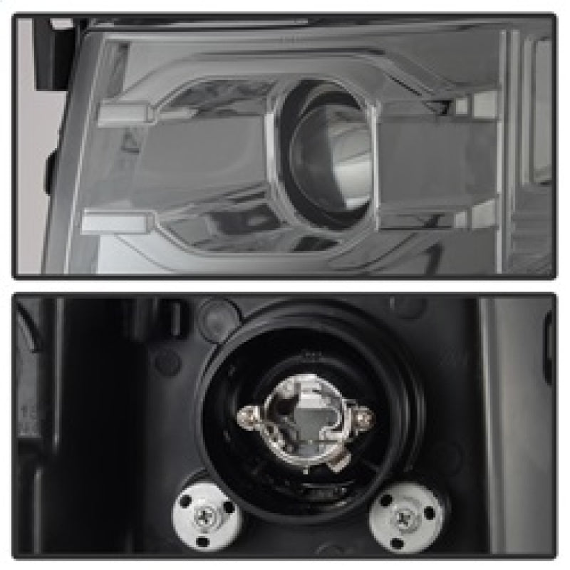 Spyder Chevy Silverado 1500 07-13 Version 3 Projector Headlights - Smoke PRO-YD-CS07V3-LBDRL-SM SPYDER