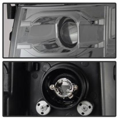 Spyder Chevy Silverado 1500 07-13 Version 3 Projector Headlights - Smoke PRO-YD-CS07V3-LBDRL-SM SPYDER