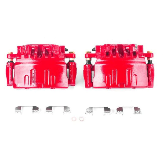 Power Stop 03-07 Cadillac CTS Front Red Calipers w/Brackets - Pair PowerStop
