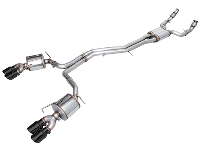 AWE Tuning 19-23 Audi C8 S6/S7 2.9T V6 AWD Touring Edition Exhaust - Diamond Black Tips AWE Tuning
