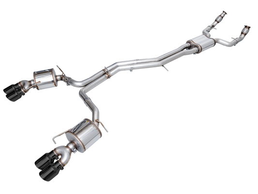 AWE Tuning 19-23 Audi C8 S6/S7 2.9T V6 AWD Touring Edition Exhaust - Diamond Black Tips AWE Tuning
