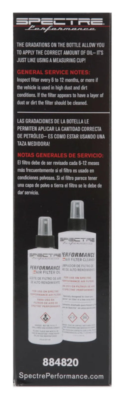 Spectre Accucharge Kit for HPR Filters - Clear Spectre