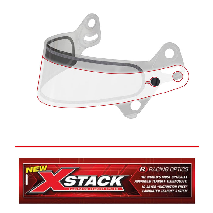 Bell Se07 Tearoffs (Vp) Racing Optics X Stack (10) 2Mil 10235C