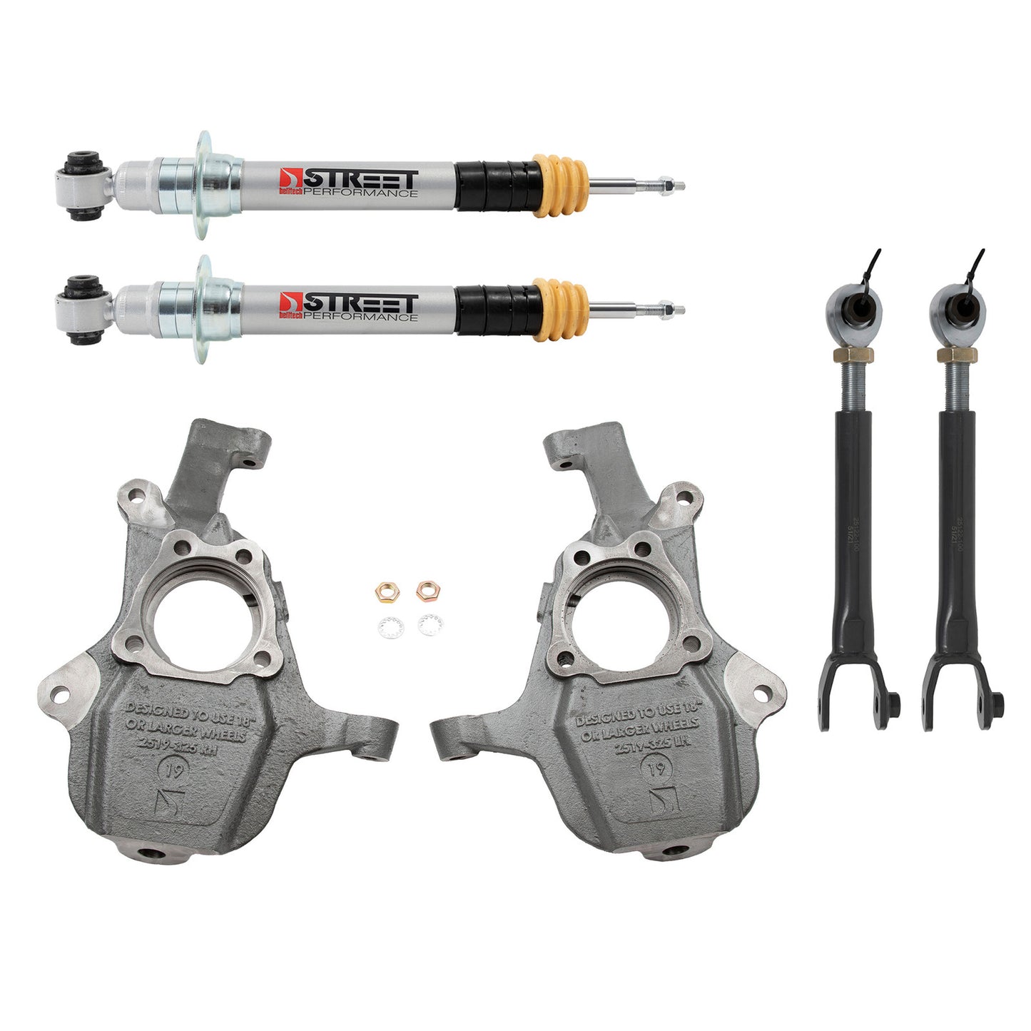 Belltech 2021+ Chevrolet Suburban / 2021+ GMC Yukon XL 0-2in Front / 1-3.5in Rear Lowering Kit