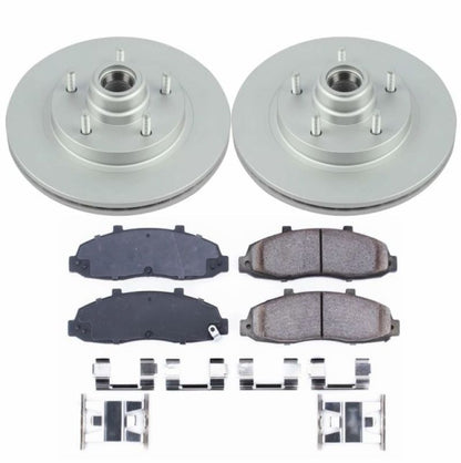 Power Stop 97-00 Ford F-150 Front Z17 Evolution Geomet Coated Brake Kit PowerStop