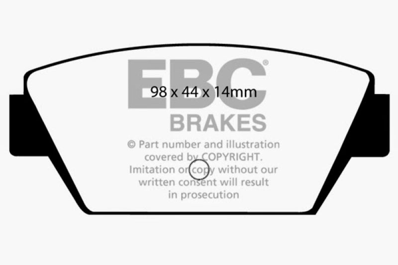 EBC YellowStuff Rear Brake Pads - DP4576R EBC