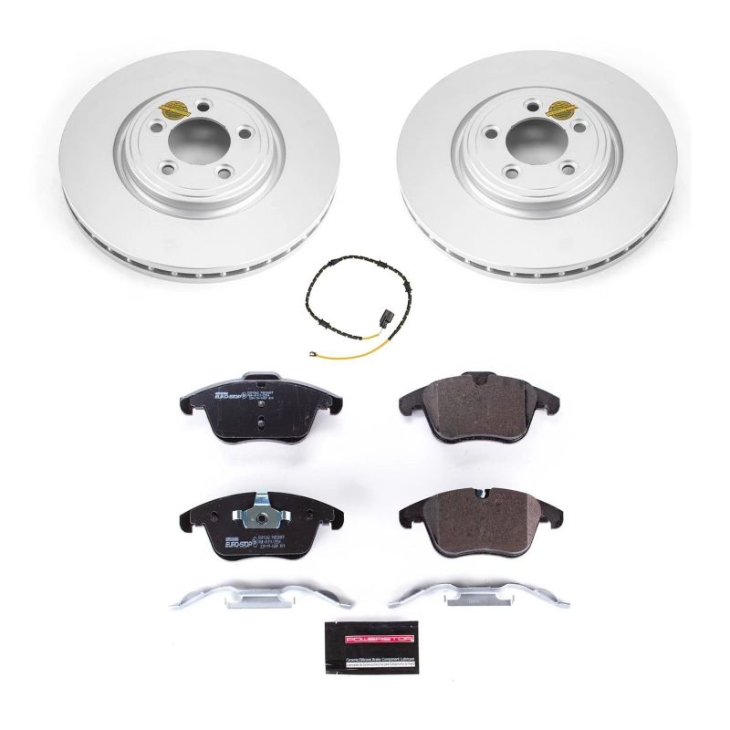 Power Stop 13-15 Jaguar XF Front Euro-Stop Brake Kit PowerStop