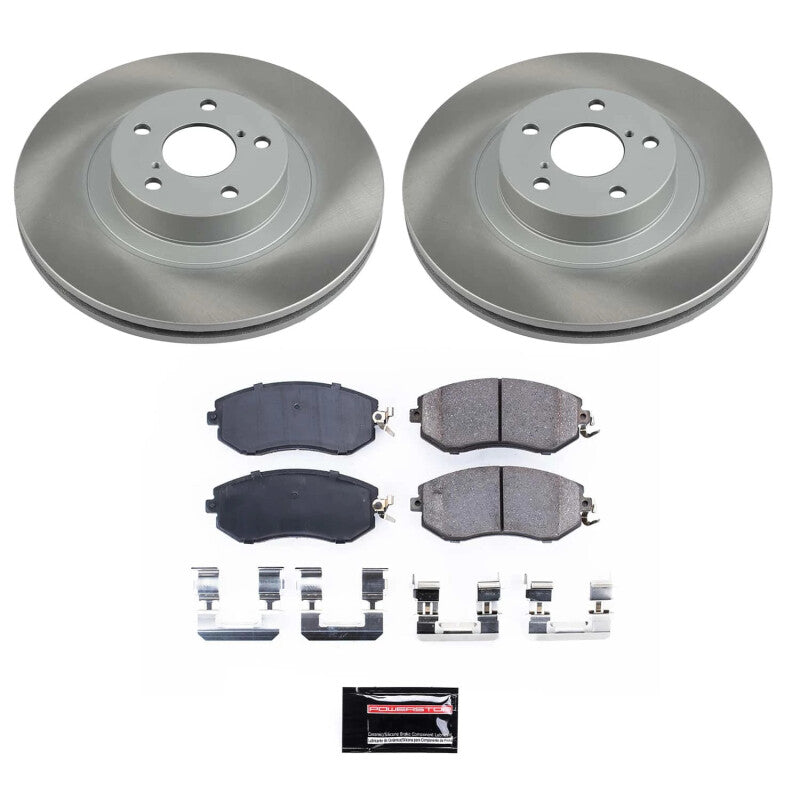 Power Stop 22-23 Toyota GR86 Front Semi-Coated Rotor Kit PowerStop