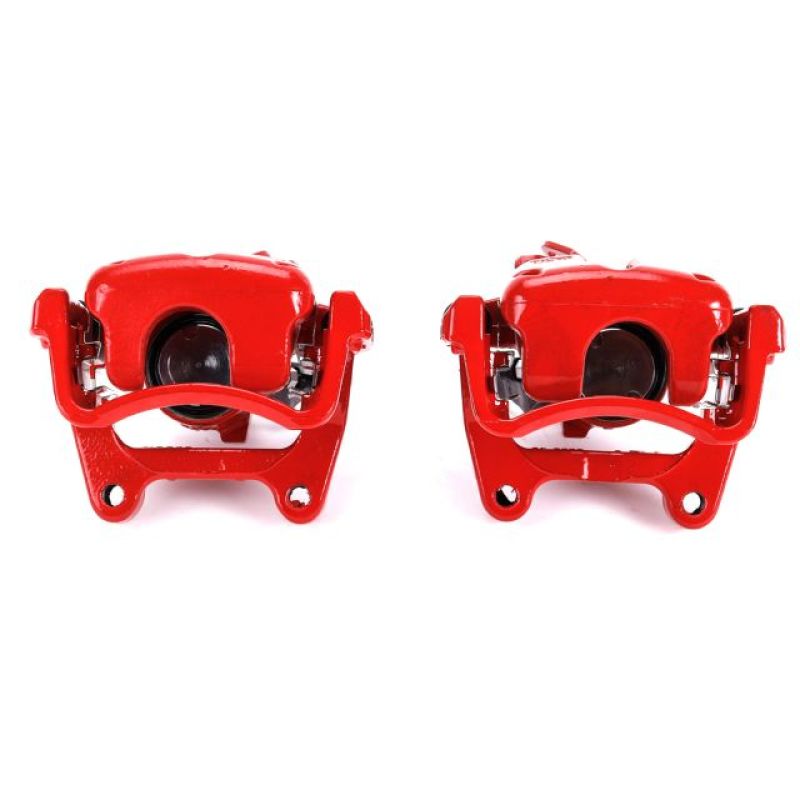 Power Stop 06-08 Audi A3 Rear Red Calipers w/Brackets - Pair PowerStop