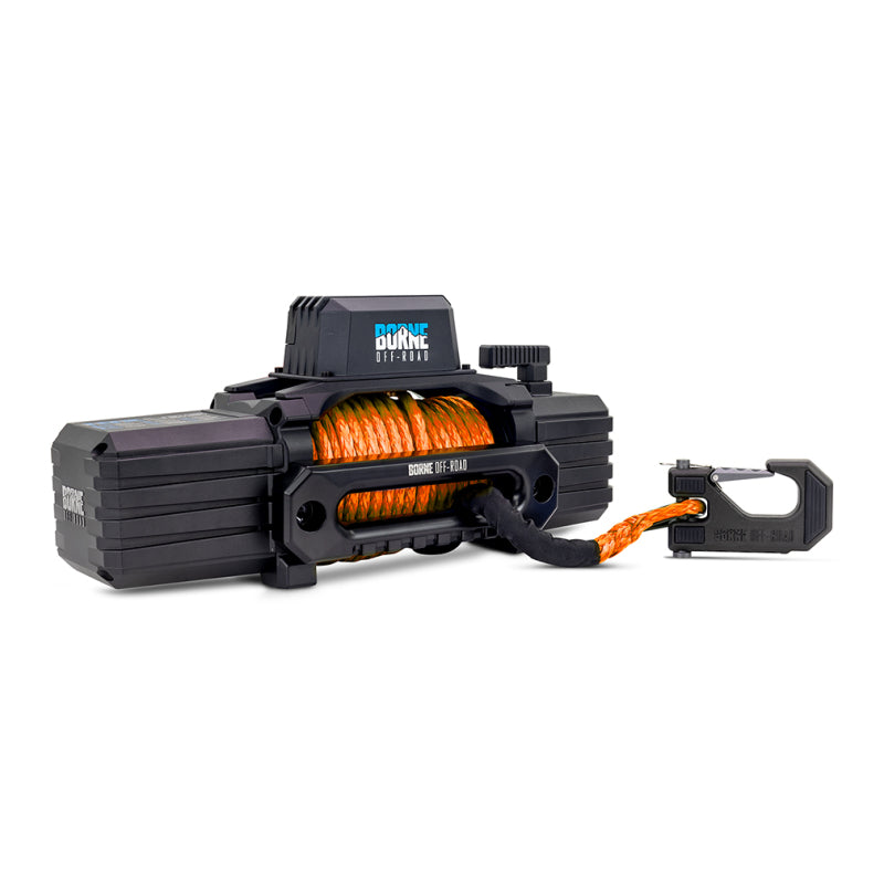 Borne Off-Road 12K Winch - Orange Synthetic Rope