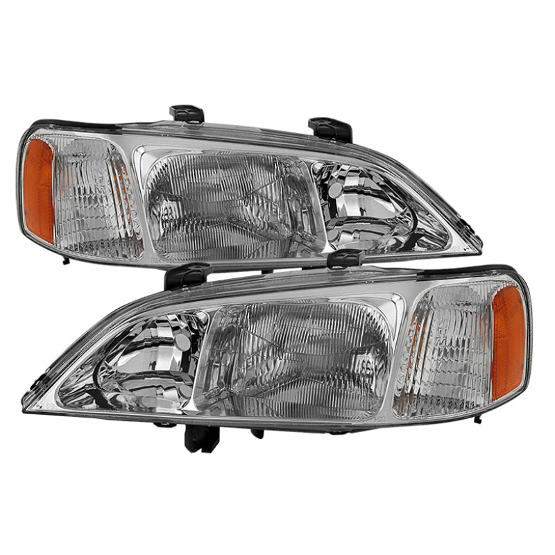 Xtune Acura Tl 1999-2001 OEM Style Headlights Chrome HD-JH-ATL99-AM-C SPYDER