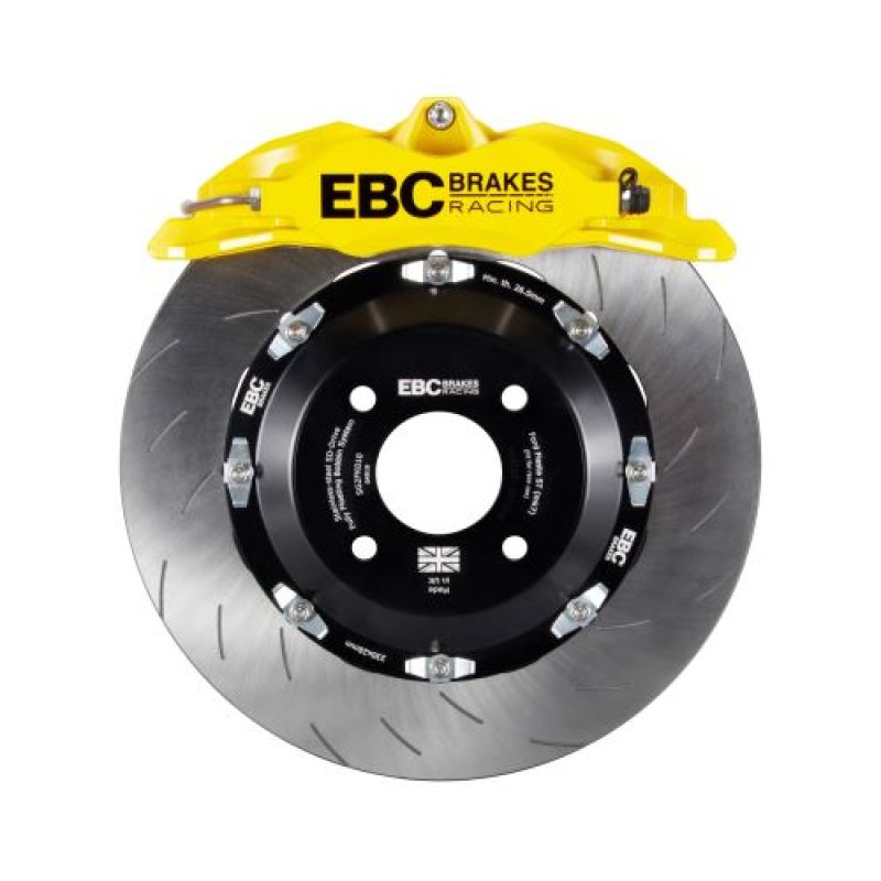 EBC Racing 15-17 Ford Fiesta (Mk7) Yellow Apollo-4 Calipers 300mm Rotors Front Big Brake Kit EBC