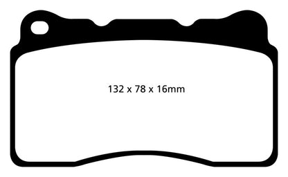 EBC YellowStuff Front Brake Pads - DP42093R EBC