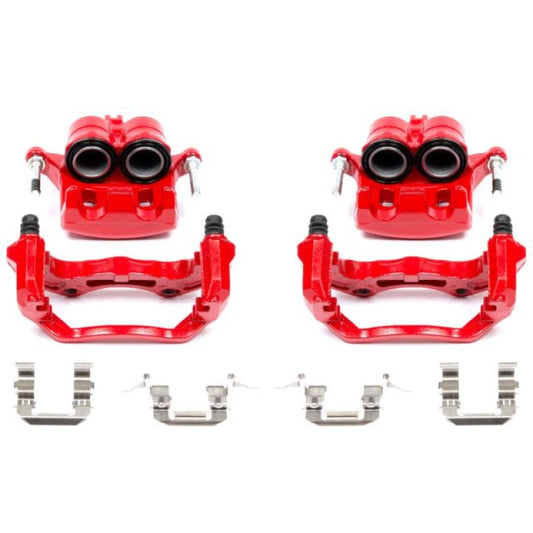 Power Stop 05-07 Infiniti G35 Front Red Calipers w/Brackets - Pair PowerStop