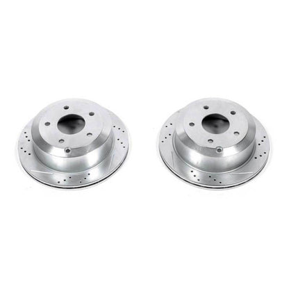 Power Stop 05-06 Pontiac GTO Rear Evolution Drilled & Slotted Rotors - Pair PowerStop