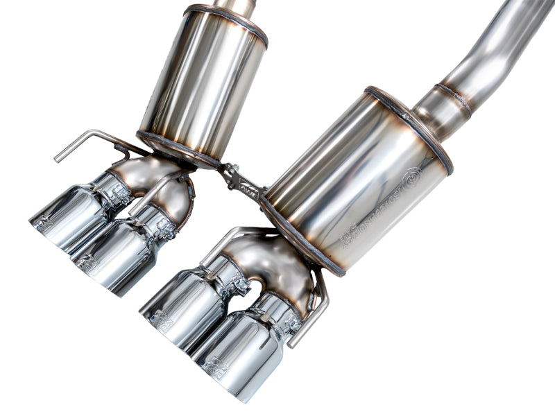 AWE Tuning 05-07 C6 Chevrolet Corvette 6.0L Touring Edition Axleback Exhaust w/ Chrome Silver Tips