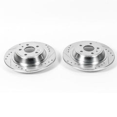 Power Stop 13-19 Ford Fusion Rear Evolution Drilled & Slotted Rotors - Pair