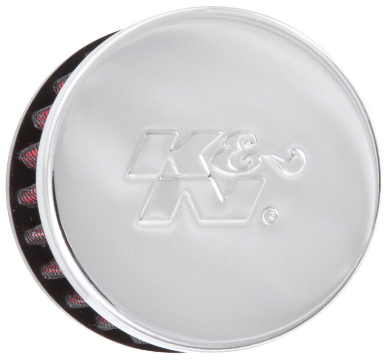 K&N Clamp On Rubber Base Crankcase Vent Filter 0.375in Flange ID x 2in OD x 1.5in Height K&N Engineering