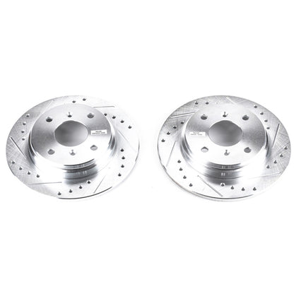 Power Stop 86-88 Acura Legend Rear Evolution Drilled & Slotted Rotors - Pair PowerStop